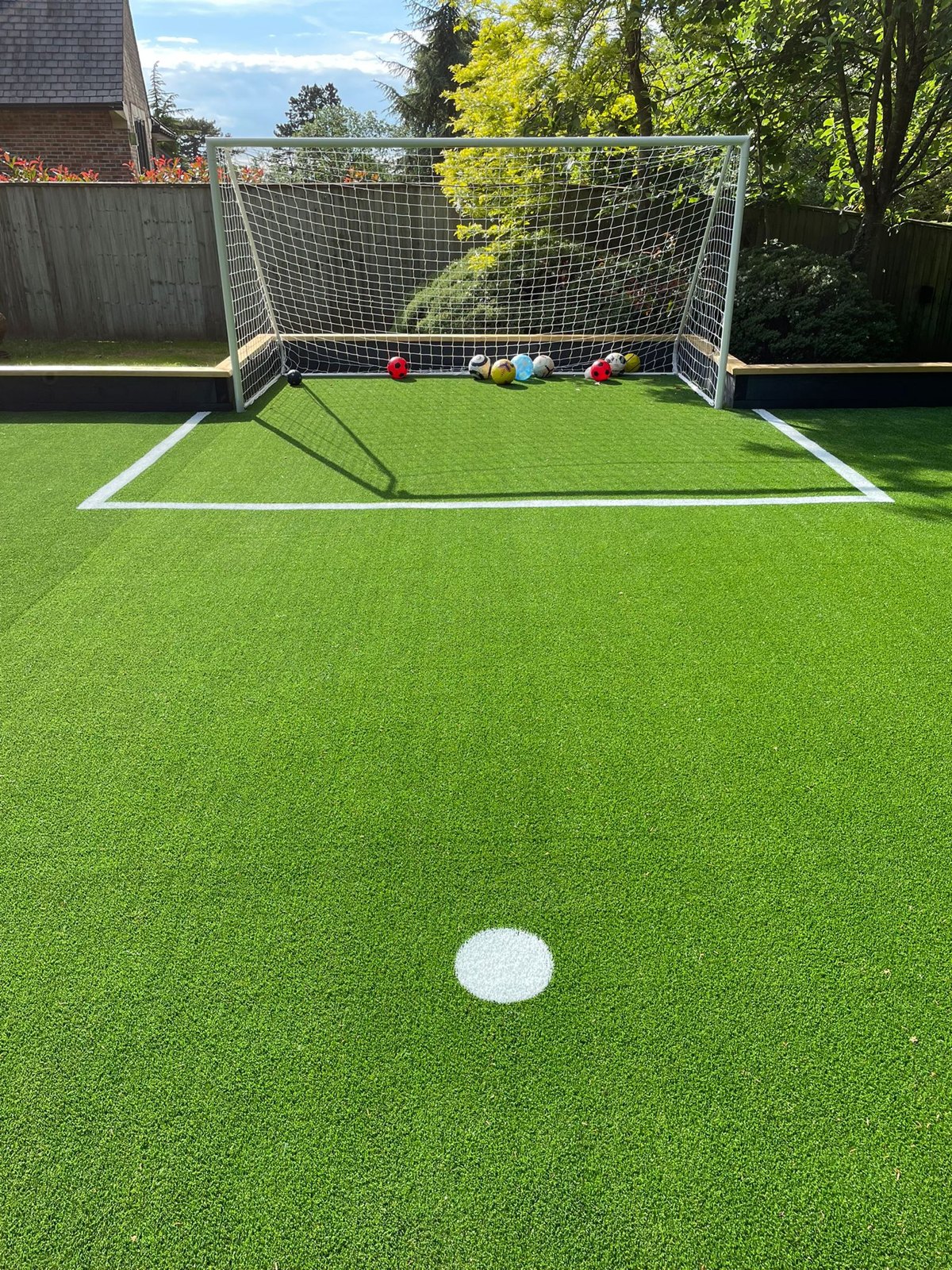 Goal end of the garden pitch